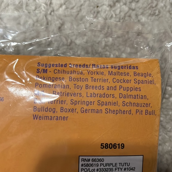 NWT Purple And Silver Stars Witchy Tutu for Dogs or Cats - Picture 4 of 4